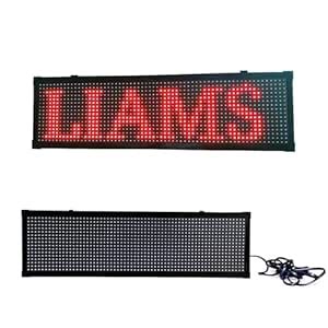 LED Scrolling Display – Red Color Digital Programmable Sign Board ...