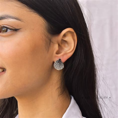 Buy Black Rose Petal - Onyx Studs Online at Keeta Luxury