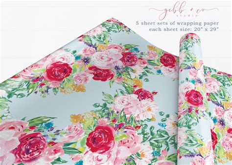 Floral Wrapping Paper Patterns