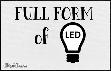Image result for LED Full Form