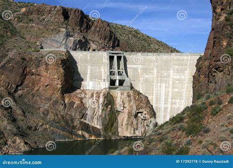 Historic Theodore Roosevelt Arizona Dam Stock Photo - Image of theodore ...