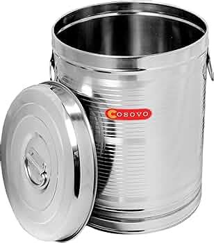 Cosovo Steel Rice Storage Container 25 Kg | Steel Storage Box Drum ...