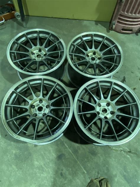 ENKEI エンケイ NT03 R34 GT-R NUR 9.5J +15 114.3 5H 4本 R32 R33 GTR 溶接修理有り ...