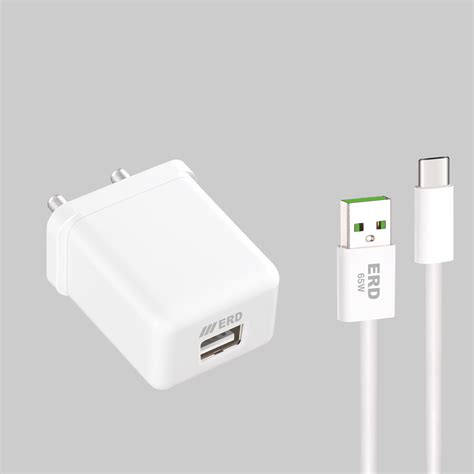 ERD TC-123 CHARGER + USB-C VOOK WHT 33W