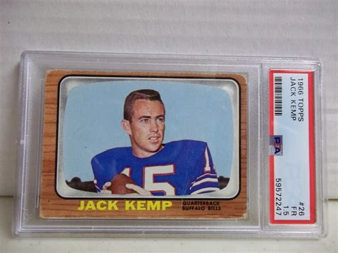1966 Topps Jack Kemp PSA FR 1.5 Football Card #26 NFL Buffalo Bills | eBay