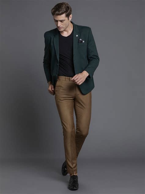 Rent Dark Green Twede Blazer – Elegant & Sophisticated