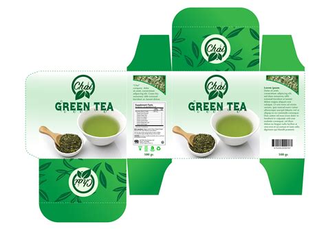 Green Tea Box Design