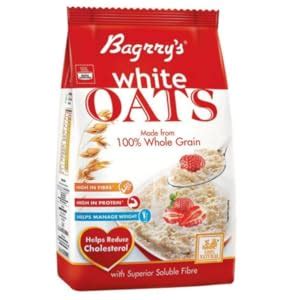 Bagrry's White Oats 1Kg | Breakfast Cereal, Instant Oats Breakfast ...