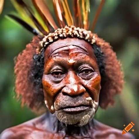 Portraits of people from Papua New Guinea on Craiyon