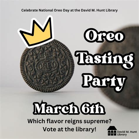 National Oreo Day Tasting Party - David M. Hunt Library
