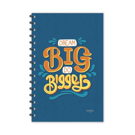 ESCAPER Dream Big Do Better Motivational Quotes Notepad (A5 Size ...