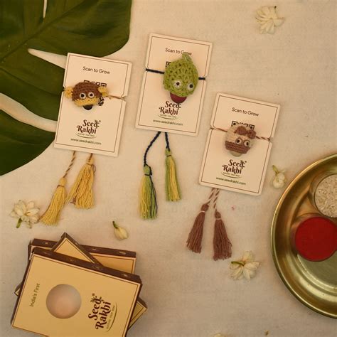 Buy Seed Rakhi Combo from online gift store Indigifts.