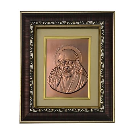Pray Everyday Sai baba Photo Frame | Sai baba Copper Photoframe | Sai ...