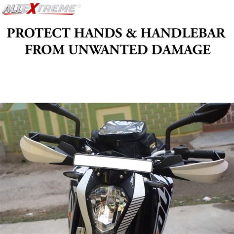 AllExtreme EXHGDW1 Universal Bike Handlebar Handguard Finger Brush Wind ...