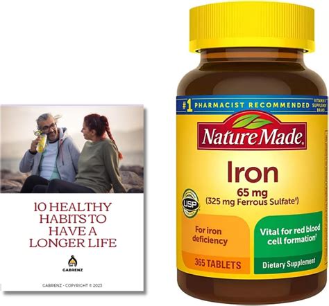 Amazon.com: Nature Made Iron 65 mg (from Ferrous Sulfate) Tablets for ...