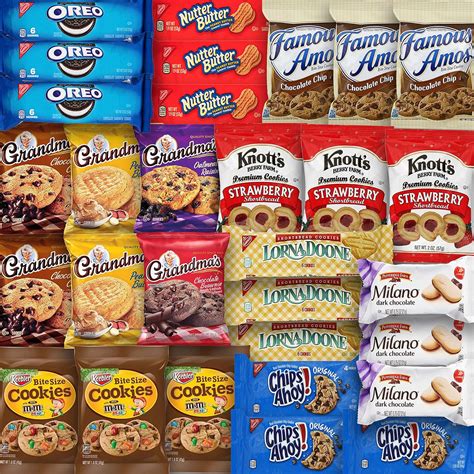 Buy Cookies Variety Pack - 30 Assorted Cookies & Snacks Variety Pack ...