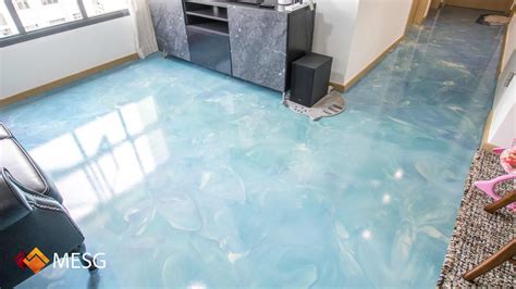 Elsa Blue Swirl Flooring