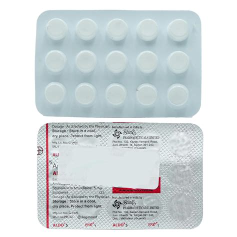 Aldo 5 mg - Strip of 15 Tablets : Amazon.in: Health & Personal Care