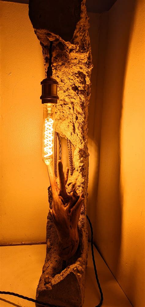 Concrete Floor Lamp - Etsy