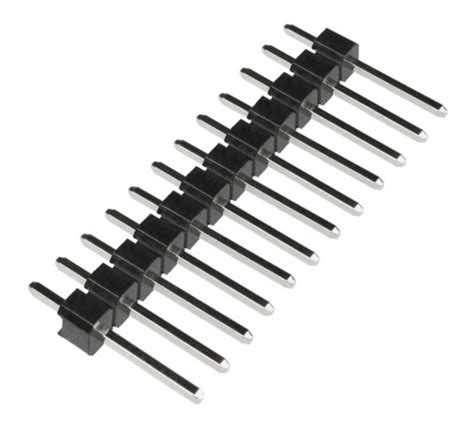 12-Pin 15mm Brass Straight Male Header - Berg Strip, 12 Position, berg ...