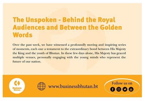 The Unspoken – Behind the Royal Audiences and Between the Golden Words ...