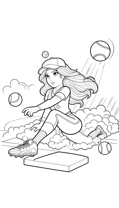 41 Softball Coloring Pages to Print: Enjoy the sport