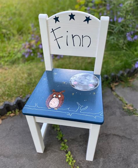 Personalised Boys Chair Hand-painted Childrens Furniture - Etsy