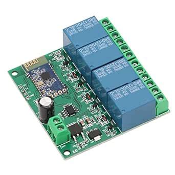 Relay Module, 4 Channel Remote Control Relay Board SPP Support for ...