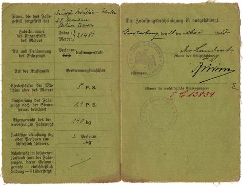 Datei:000011 (B) Teufel, Benno 1927-05-25 Zulassung Motorrad IC-13839 ...