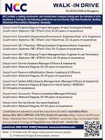 NCC LIMITED – WALK-IN DRIVE Departments: Projects | Execution | QS ...