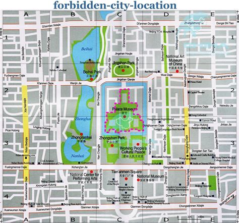 Forbidden City Location Map