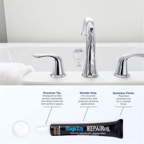 Buy MagicEzy Bath & Sink RepairEzy - (White) - Porcelain Bath Repair ...