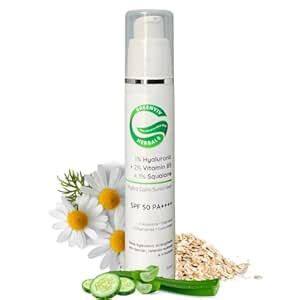 Hydra Calm Sunscreen SPF 50 PA++++ | 1% Hyaluronic Acid + 2% Vitamin B5 ...