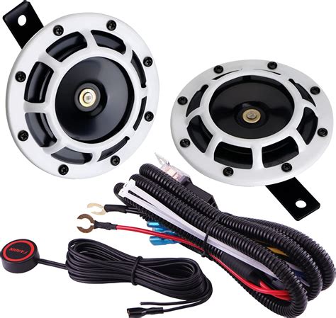 Buy AOLIHAN Car Twin Horns Kit,Train Horn for Car,Round Loud Horn ...