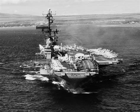 USS Coral Sea CVA-43 Aircraft Carrier 1965 Photo Pearl Harbor Hawaii ...