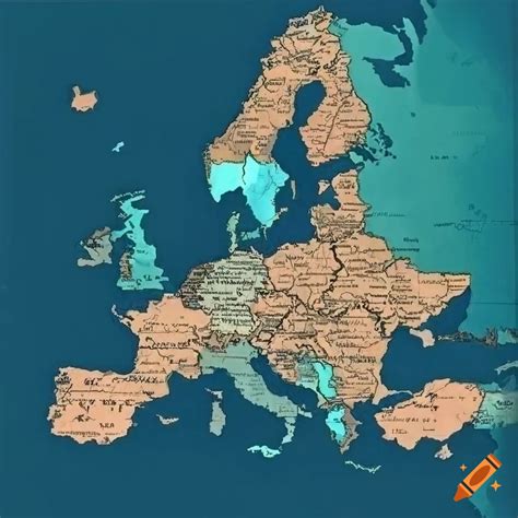 Image result for Basic Map of Europe