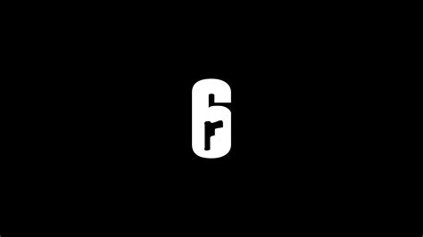 Minimalist Rainbow Six Siege Logo | 4K Ultra HD Gaming Wallpaper