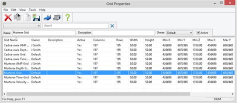 Grid Properties