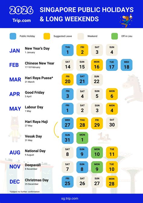 Singapore Public Holidays 2026: Official Dates & Long Weekends | Trip.com
