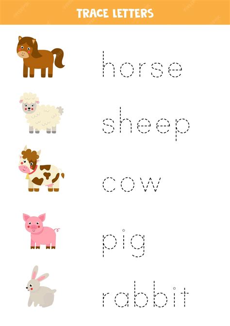 Fun Farm: Animal Tracing Worksheets for Kids!
