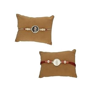 Sri Jagdamba Pearls Bajrang Bali Silver Rakhi Combo : Amazon.in: Fashion