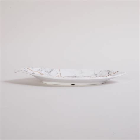 Buy Fiesta Melamine Printed Leaf Shaped Platter - 28x12cm from Home ...