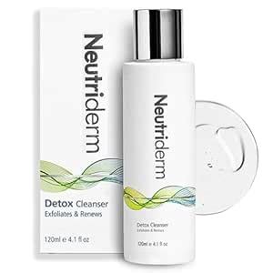 Neutriderm Detox Facial Cleanser,Gentle Exfoliating Face Cleanser With ...