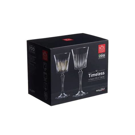 RCR Timeless White Wine Glasses, 230 ml, Set of 6 – CarryHome