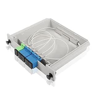Buy PNGKNYOCN Fiber Optical PLC Splitter,1x4 Single Mode Fiber Optic ...