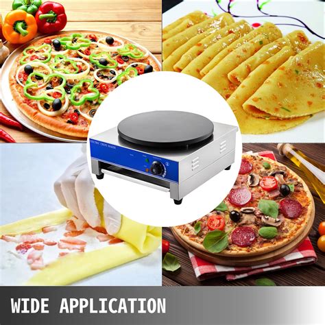 VEVOR Commercial Crepe Maker Single Head Crepe Machine Commercial 3KW ...