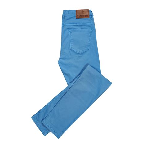 Sky Blue Cotton Stretch Jeans | Ladies Country Clothing | Cordings