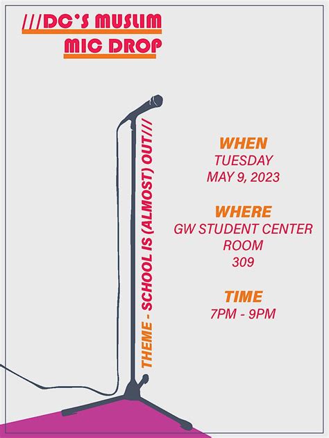 DC Muslim Mic Drop, University Student Center, Washington, 9 May 2023 ...