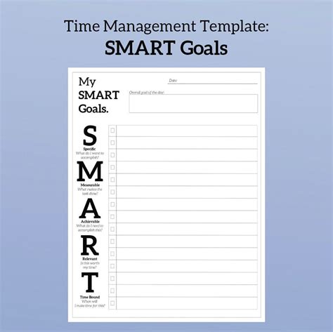 Image result for Time Management Smart Goals Examples
