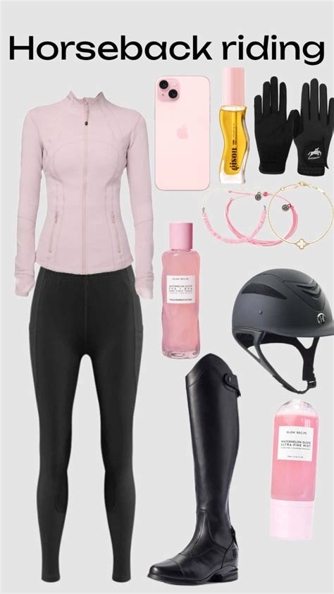 Horseback Riding Outfit Inspo: Preppy Style with Helmet & Gloves